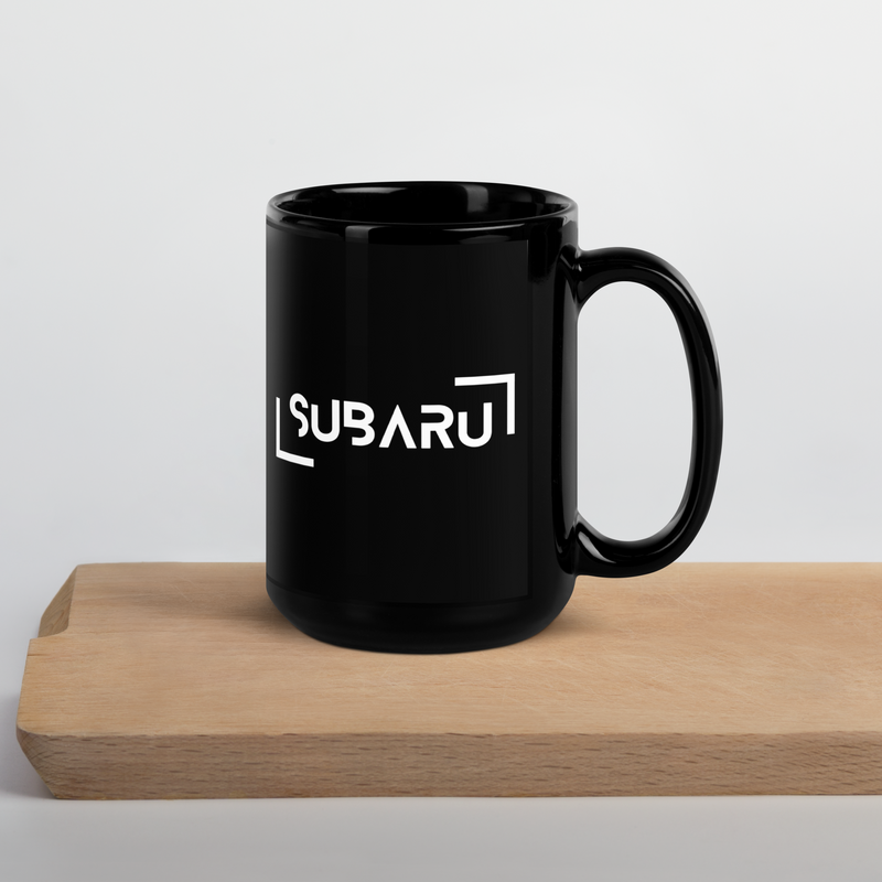 "INCOMPLETE" Subaru & Subie Ink 15oz Black Glossy Mug