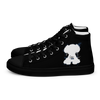 "SUBIE DRIP" White on Black MEN'S HIGH TOP CANVAS SHOES