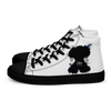 "SUBIE DRIP" Black on White MEN'S HIGH TOP CANVAS SHOES