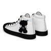 "SUBIE DRIP" Black on White MEN'S HIGH TOP CANVAS SHOES