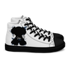 "SUBIE DRIP" Black on White MEN'S HIGH TOP CANVAS SHOES