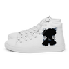 "SUBIE DRIP" Black on White MEN'S HIGH TOP CANVAS SHOES