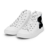 "SUBIE DRIP" Black on White MEN'S HIGH TOP CANVAS SHOES