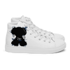 "SUBIE DRIP" Black on White MEN'S HIGH TOP CANVAS SHOES