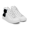 "SUBIE DRIP" Black on White MEN'S HIGH TOP CANVAS SHOES