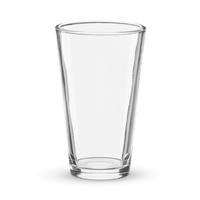 "Subie Ink X Grand Subaru" White Shaker pint glass