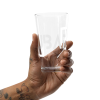 "INCOMPLETE" Subaru White Shaker pint glass