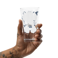 "Subie Drip" White Shaker pint glass