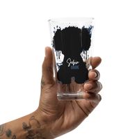 "Subie Drip" Black Shaker pint glass