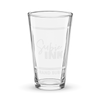 "Subie Ink X Grand Subaru" White Shaker pint glass