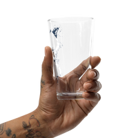 "Subie Drip" White Shaker pint glass