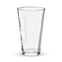 "Subie Ink X Grand Subaru" White Shaker pint glass