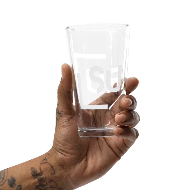 "INCOMPLETE" Subaru White Shaker pint glass