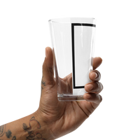 "Subie Ink" Black Shaker pint glass