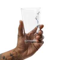 "Subie Drip" White Shaker pint glass