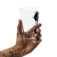 "Subie Drip" Black Shaker pint glass