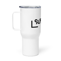 "INCOMPLETE" Subaru 25oz Travel mug with a handle