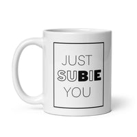 "BE" Subie Ink 11oz White glossy mug